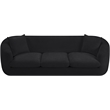 Meridian Furniture Penelope Black Chenille Fabric Sofa