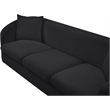 Meridian Furniture Penelope Black Chenille Fabric Sofa