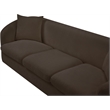 Meridian Furniture Penelope Brown Chenille Fabric Sofa