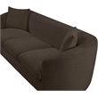 Meridian Furniture Penelope Brown Chenille Fabric Sofa