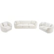 Meridian Furniture Penelope Cream Chenille Fabric Sofa