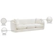 Meridian Furniture Penelope Cream Chenille Fabric Sofa