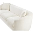 Meridian Furniture Penelope Cream Chenille Fabric Sofa