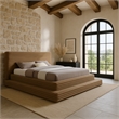 Meridian Furniture Drew Taupe Corduroy King Bed