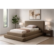 Meridian Furniture Drew Taupe Corduroy Twin Bed