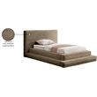 Meridian Furniture Drew Taupe Corduroy Twin Bed