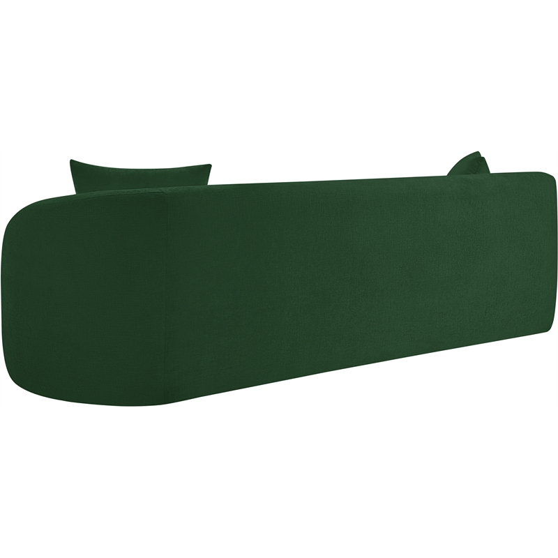 Meridian Furniture Penelope Green Chenille Fabric Sofa