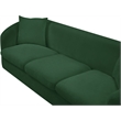 Meridian Furniture Penelope Green Chenille Fabric Sofa