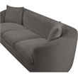 Meridian Furniture Penelope Grey Chenille Fabric Sofa