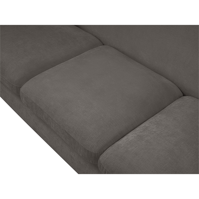 Meridian Furniture Penelope Grey Chenille Fabric Sofa