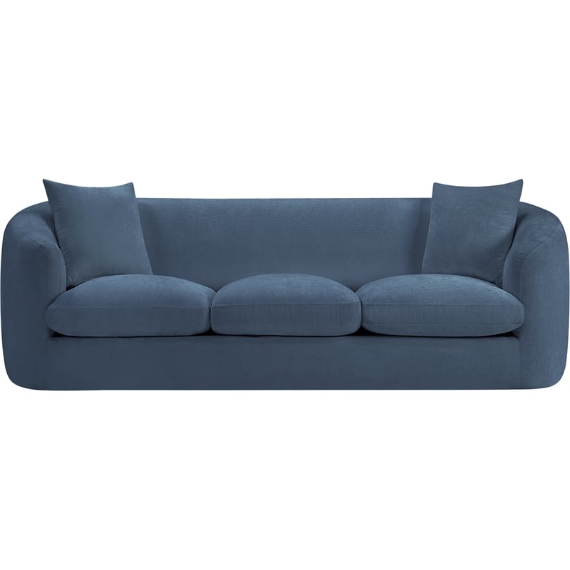Meridian Furniture Penelope Light Blue Chenille Fabric Sofa