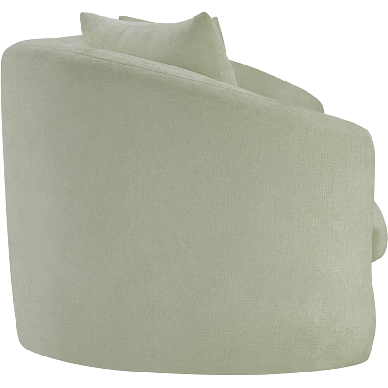 Meridian Furniture Penelope Mint Chenille Fabric Sofa