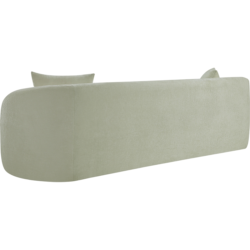 Meridian Furniture Penelope Mint Chenille Fabric Sofa