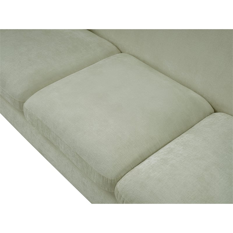 Meridian Furniture Penelope Mint Chenille Fabric Sofa