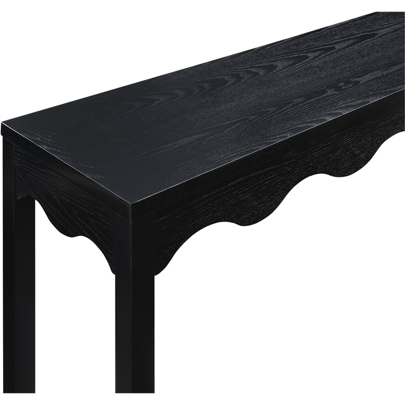 Meridian Furniture Fiora Black Oak Veneer Console Table