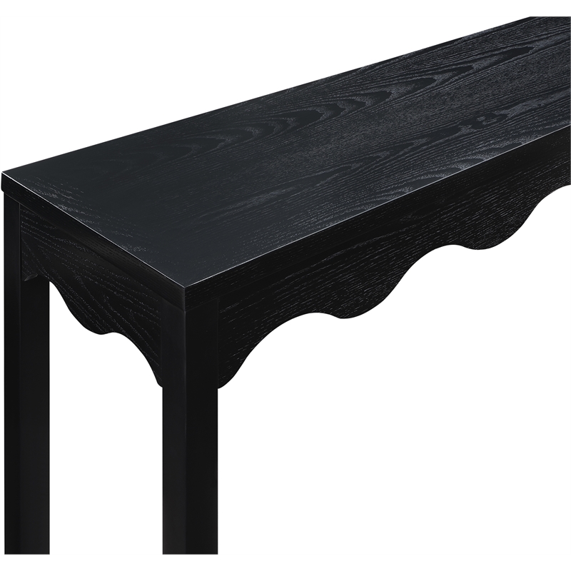 Meridian Furniture Fiora Black Oak Veneer Console Table
