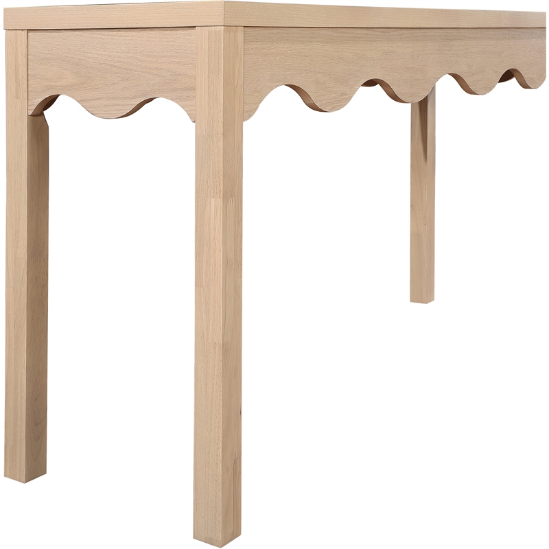 Meridian Furniture Fiora Natural Oak Veneer Console Table