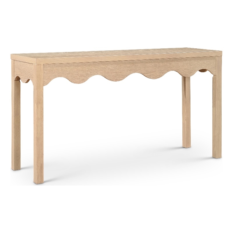 Meridian Furniture Fiora Natural Oak Veneer Console Table