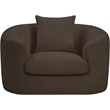 Meridian Furniture Penelope Brown Chenille Fabric Chair