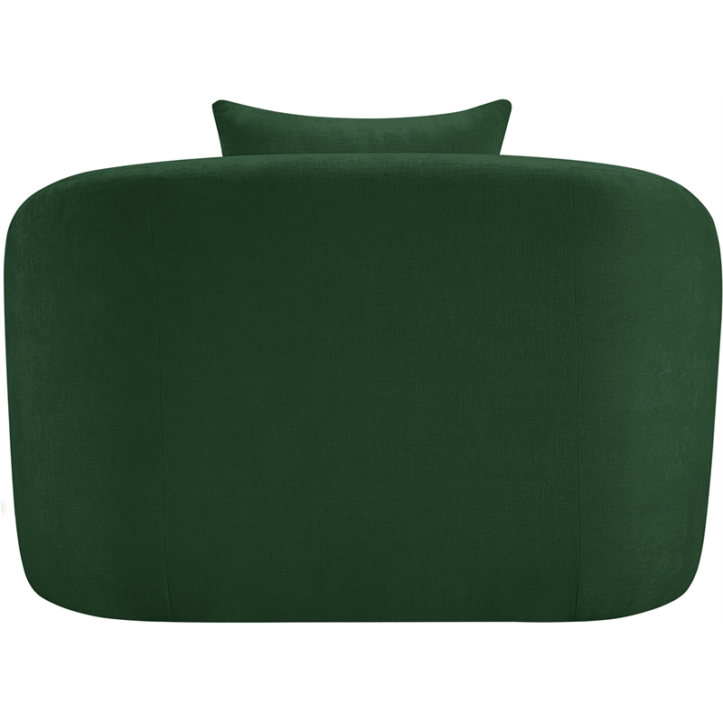 Meridian Furniture Penelope Green Chenille Fabric Chair
