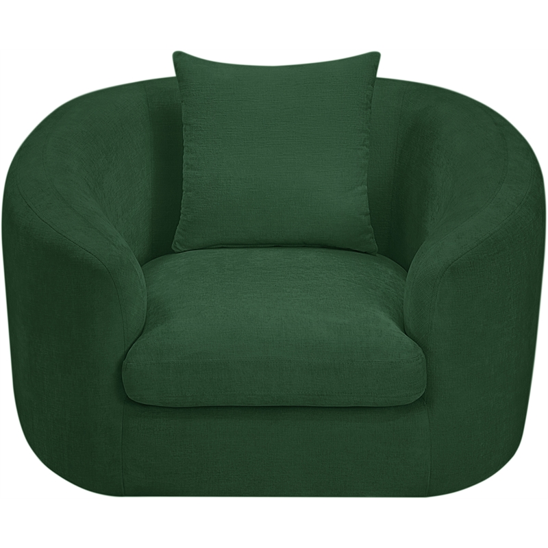 Meridian Furniture Penelope Green Chenille Fabric Chair