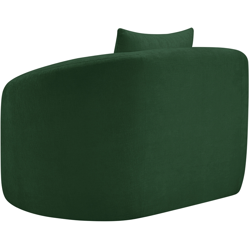 Meridian Furniture Penelope Green Chenille Fabric Chair