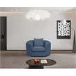 Meridian Furniture Penelope Light Blue Chenille Fabric Chair