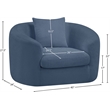 Meridian Furniture Penelope Light Blue Chenille Fabric Chair