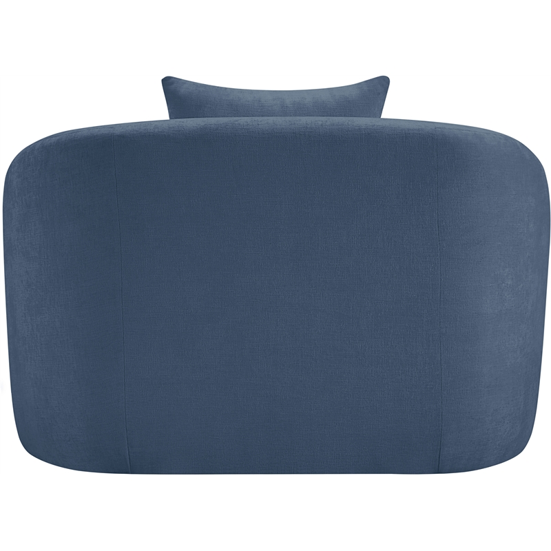 Meridian Furniture Penelope Light Blue Chenille Fabric Chair
