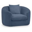 Meridian Furniture Penelope Light Blue Chenille Fabric Chair