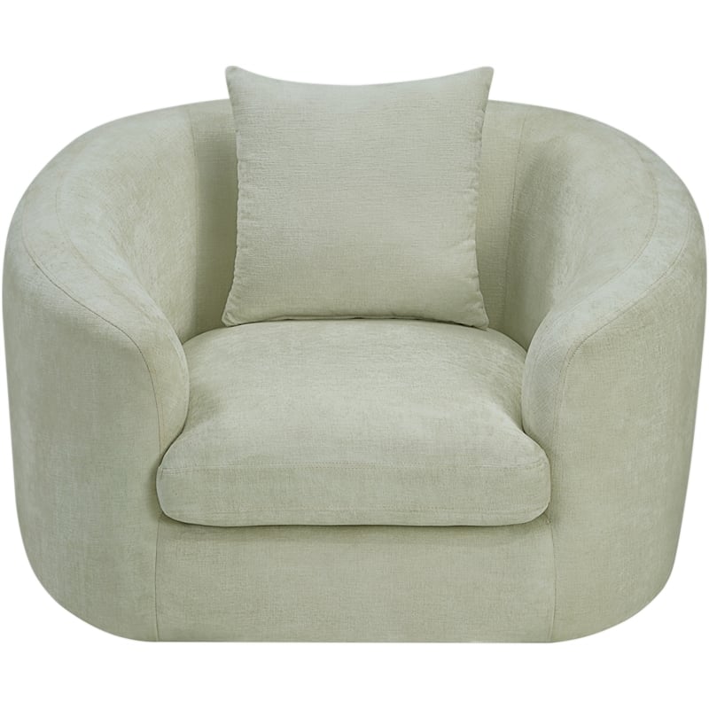 Meridian Furniture Penelope Mint Chenille Fabric Chair