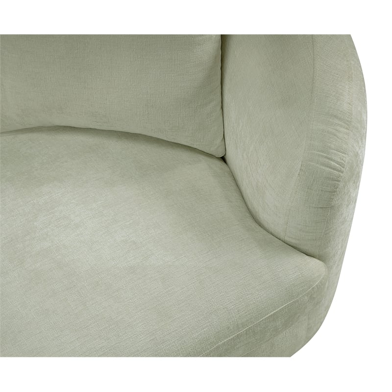 Meridian Furniture Penelope Mint Chenille Fabric Chair