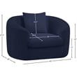 Meridian Furniture Penelope Navy Chenille Fabric Chair