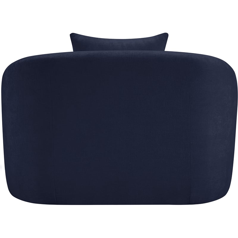 Meridian Furniture Penelope Navy Chenille Fabric Chair