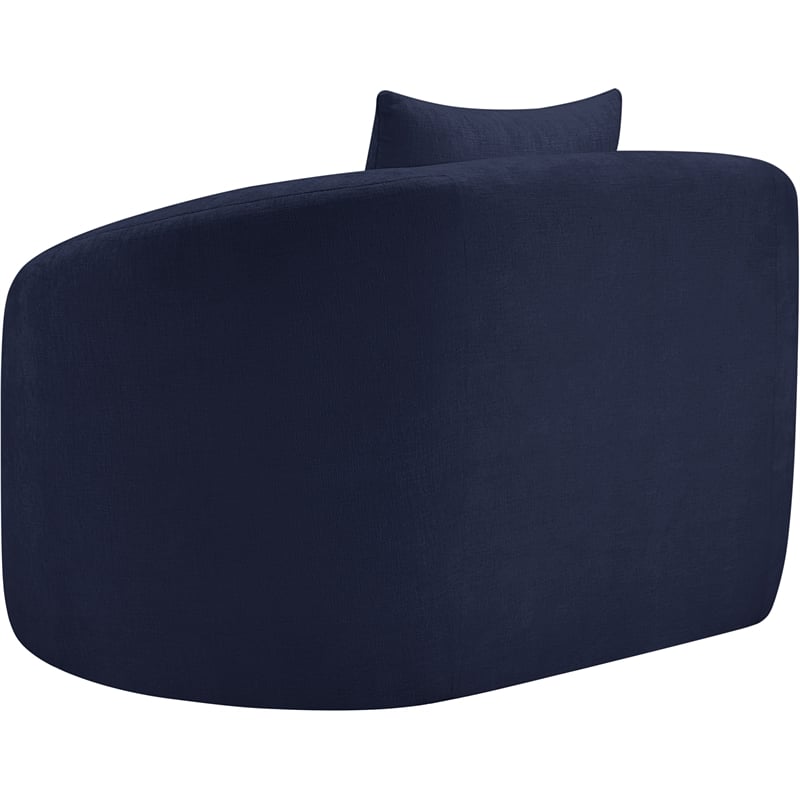 Meridian Furniture Penelope Navy Chenille Fabric Chair
