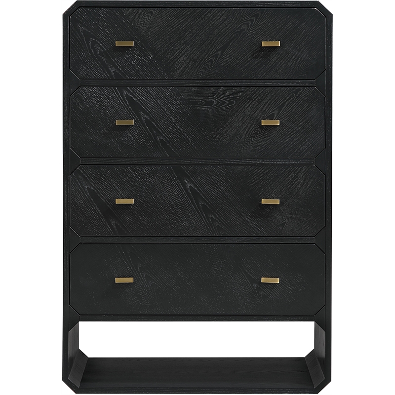 Meridian Furniture Parker Black Ash Veneer Chest