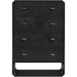 Meridian Furniture Parker Black Ash Veneer Chest