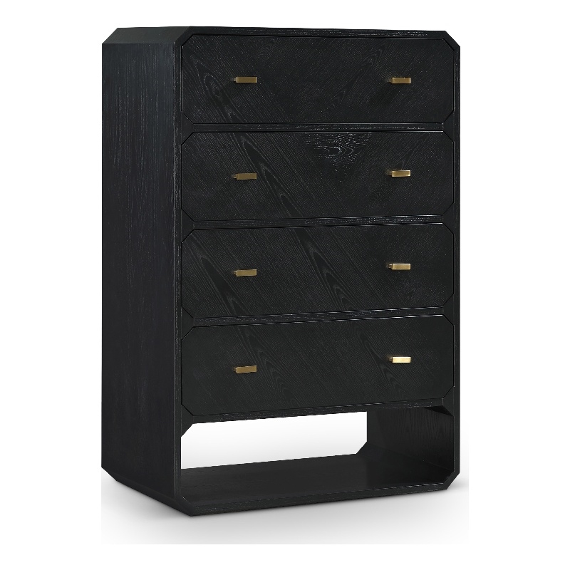 Meridian Furniture Parker Black Ash Veneer Chest