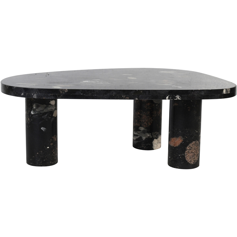 Meridian Furniture Messina Stone Genuine Marble Coffee Table
