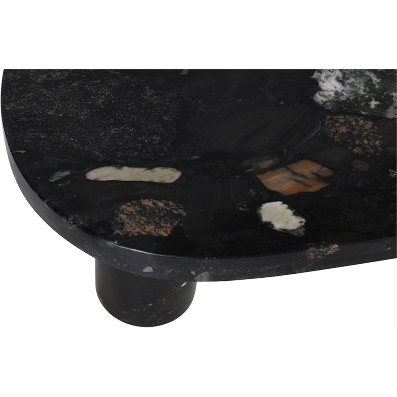 Meridian Furniture Messina Stone Genuine Marble Coffee Table