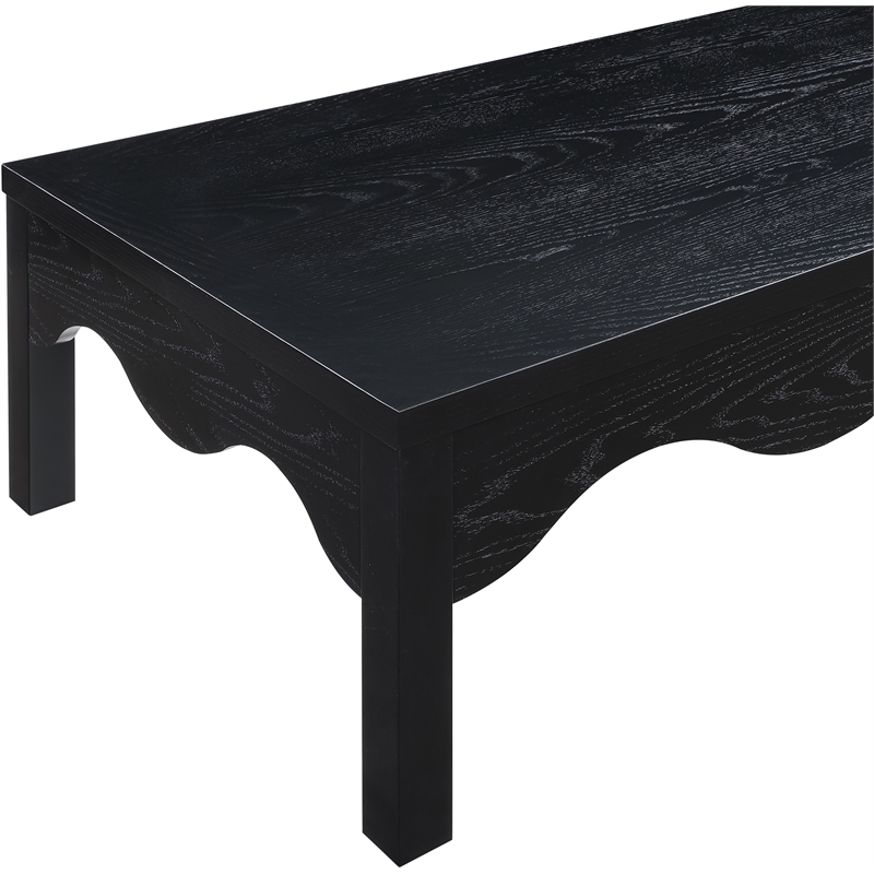 Meridian Furniture Fiora Black Oak Veneer Coffee Table