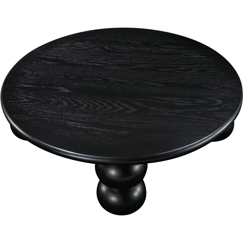 Meridian Furniture Kelvin Black Wood And Oak Veneer Coffee Table