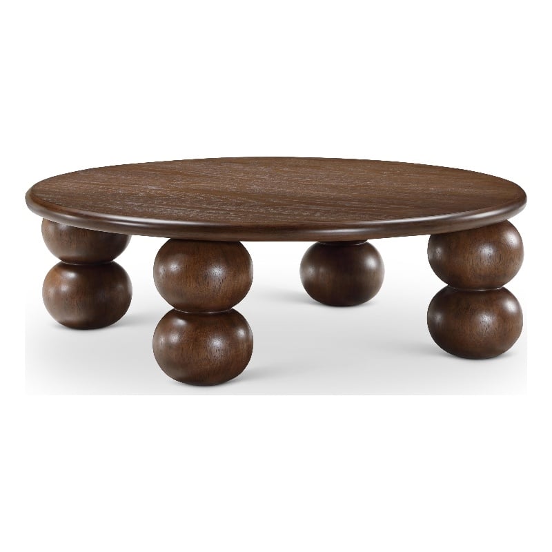 Meridian Furniture Kelvin Brown Wood And Oak Veneer Coffee Table