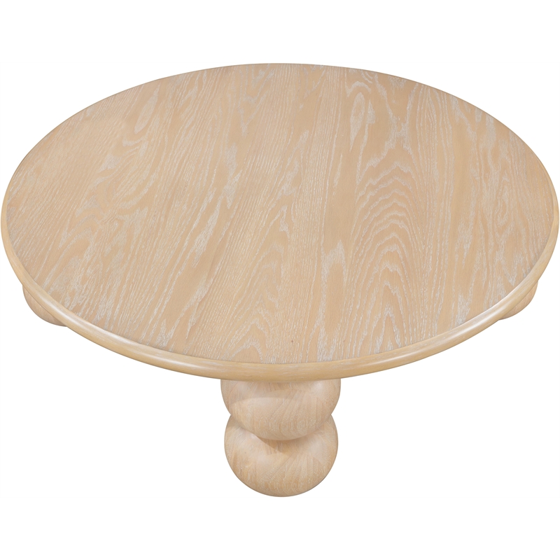 Meridian Furniture Kelvin Natural Wood And Oak Veneer Coffee Table