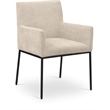 Meridian Furniture Reeves Beige Chenille Fabric Dining Chair (Set of 2)
