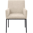 Meridian Furniture Reeves Beige Chenille Fabric Dining Chair (Set of 2)