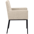 Meridian Furniture Reeves Beige Chenille Fabric Dining Chair (Set of 2)