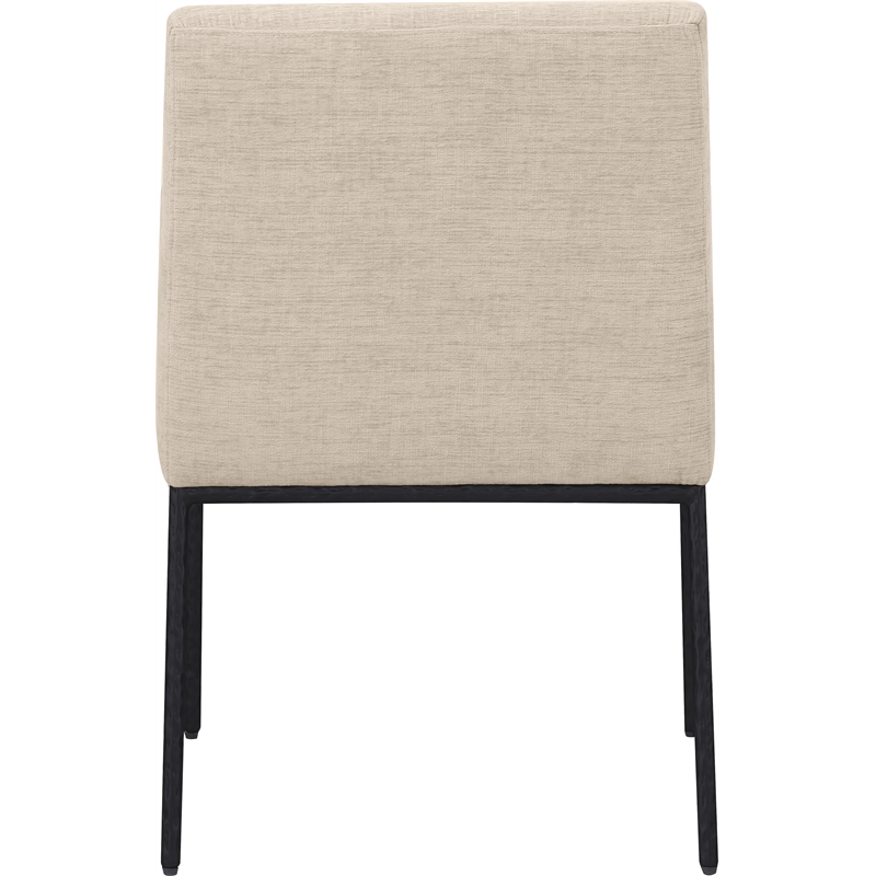 Meridian Furniture Reeves Beige Chenille Fabric Dining Chair (Set of 2)