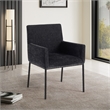 Meridian Furniture Reeves Black Chenille Fabric Dining Chair (Set of 2)