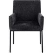 Meridian Furniture Reeves Black Chenille Fabric Dining Chair (Set of 2)